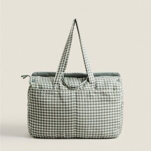 Zara Kids Gingham Diaper Bag